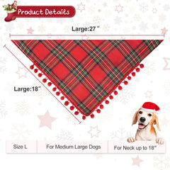 Yicostar large 27x18x18 bandana fits necks up to 18 inches comfortably