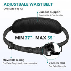Yicostar retractable leash with two handles improves control on busy sidewalks