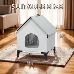 YIDAXIS heated cat house insulated-foam interior emphasizes warmth retention for winter comfort.