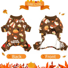 Yikeyo pet jumpsuit in soft cotton blend, lightweight warmth for fall