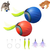 Yikuhot Speedy Tail cat toy ball front view for indoor play and curiosity