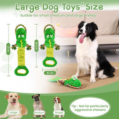 YINEYA dog rope toy with handle tug facilitates interactive games for families with multiple dogs