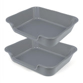 Ying Tutu extra-large litter box gray top view offers spacious comfort for big cats