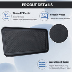 Yinkin dog cat food mat with non-slip grip to catch spills