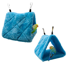 Yinprwi bird hammock blue close-up showing soft fabric and cozy shelter.