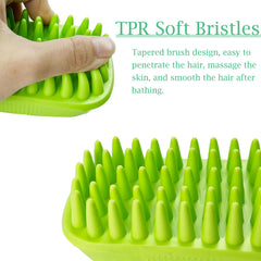 Yintoper dog bath brush with edge anti-slip design for steady control when wet.