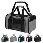 Yipincover Carrier Medium Front View shows roomy space for small pets during flights