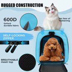 Yipincover blue interior with removable fleece bed for cozy trips