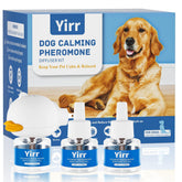 Yirr dog calming diffuser plugged in creates a peaceful room for your canine
