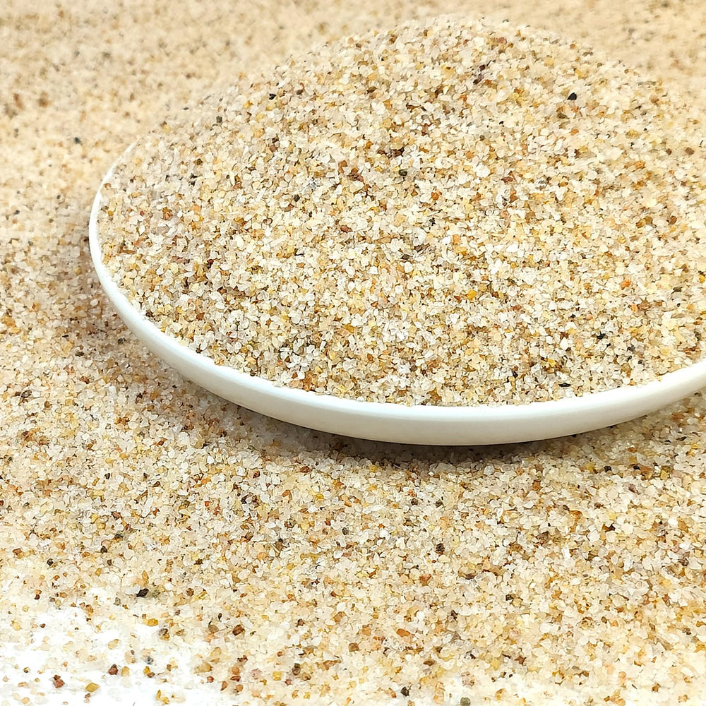 YISZM Aquarium Sand beige pack-shot shows natural color for beautiful aquascapes.