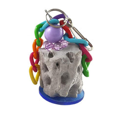 Yitaocity calcium chew-treat close-up showing colorful beads for enrichment.