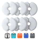 Yiupea filter 6-pack packaging for easy replacement and clean drinking water for cats.