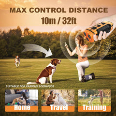 YIWMWIY dog bark deterrent with flashlight aids night training.