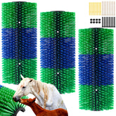 Yiyiring blue green livestock scratching brushes pack for versatile grooming and itch relief