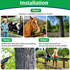 Yiyiring mounted scratching brush attachment demonstrates secure setup for quick massaging sessions