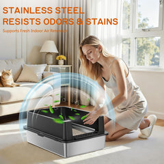 YIZFERN high-side edge protects against leaks and mess