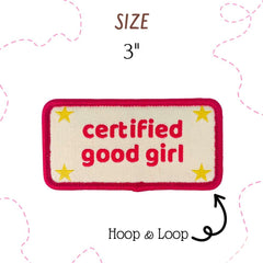 YJ PREMIUMS patch embroidery detail shows durable stitching for lasting wear.