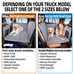 YJGF dog hammock truck-seat-cover keeps pets secure while traveling.