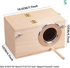 YJJKJ Nest Box with perch offers cozy resting spot for birds