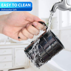 YJOVOJY pet food scoop with half-cup measure for small pets.