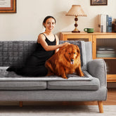 YJSMMXY couch cover on sofa dogs protects furniture while keeping pets comfortable.