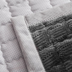 YJSMMXY dense flannel fabric closeup highlights soft, skin-friendly warmth.