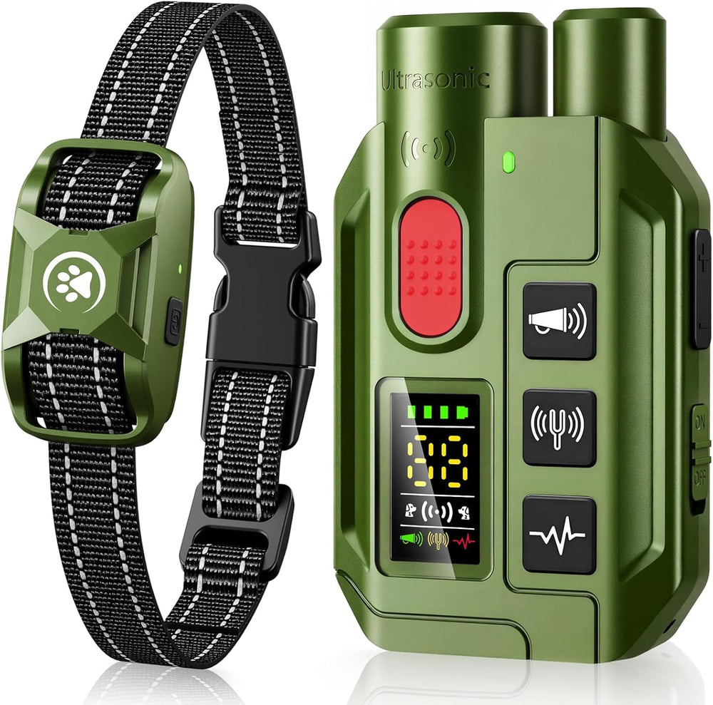 YJWFHPU dog collar remote with 3300ft range for outdoor training.