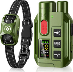 YJWFHPU dog collar remote with 3300ft range for outdoor training.
