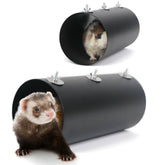 YKD chinchilla hanging tunnel closeup showing cooling fabric for comfortable play