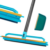 Ylebs Carpet Rake with 56-inch handle cleans hard-to-reach areas.