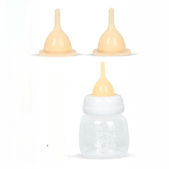 Ynipozl kitten bottle nipple closeup for gentle, natural-feeling kitten feeding