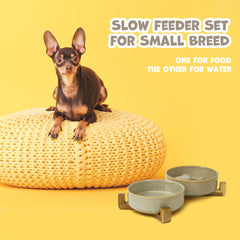 YOBRO dishwasher-safe ceramic dog bowl for easy cleaning and maintenance.