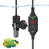 YOFOTHS adjustable mini aquarium heater front view, compact design for small tanks.