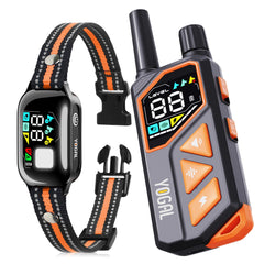 YOGAL 2in1-dog-shock-collar close-up shows compact receiver for versatile indoor outdoor training.