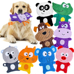 Yohome no-stuffing hippo toy with squeaker for interactive play and teething relief.