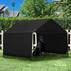 Yokaniwa Dog Shade Shelter outdoor-4x4-cover shows sun protection for pets.