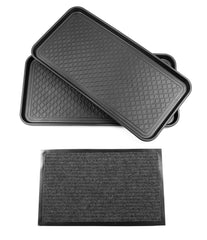 Yolju boot tray close-up shows sturdy lip and sides catching dirt.