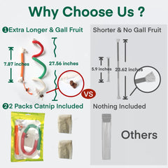 Yomvwavo catnip-teething rope 27-56 inches showcases size variety for interactive or solo play.