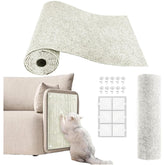 YONGJOY cat scratch couch protector front view protects furniture from scratches with a reusable mat.