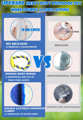 YONLIT dog toy parrot pull rope for tugging encourages active chewing and strong jaw exercise.