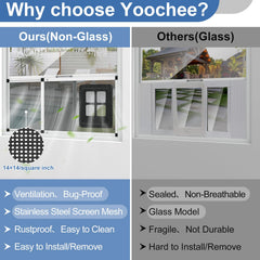 Yoochee 4-way lock ensures flexible access control for pets.