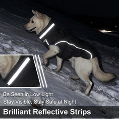 Yoochee dog coat reflective strips enhance nighttime safety