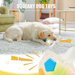 YOOGAO Pet dog toy ball transparent with interior tennis ball for added fun.