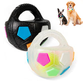 YOOGAO Pet dog toy ball with handle 2pc: durable kettlebell grip for easy fetch