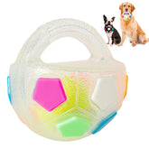 YOOGAO Pet dog toy ball with handle enables easy tossing for fetch play.