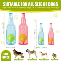 YOOGAO Pet bottle-shaped toy with large end for easy carrying.