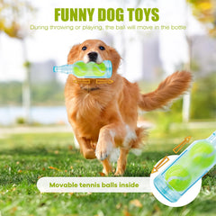 YOOGAO Pet toy with tennis ball inside, adds unpredictable rolling.