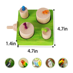 YOOSO WING Birdie Puzzle Feeder attached to a cage, simplifies safe foraging setup