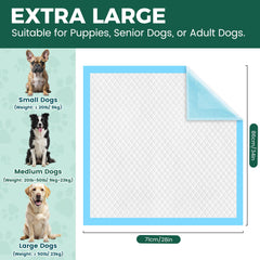 YOPETKI super absorbent xl pads trap liquid quickly to keep floors clean.