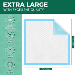 YOPETKI XL dog pee pad quick-dry technology keeps floors cleaner.